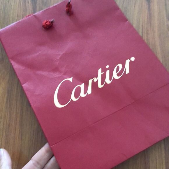 Cartier red And gold paper shopping bag - Picture 4 of 4